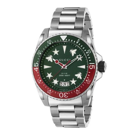 old green and red gucci watch|Gucci dive 45mm.